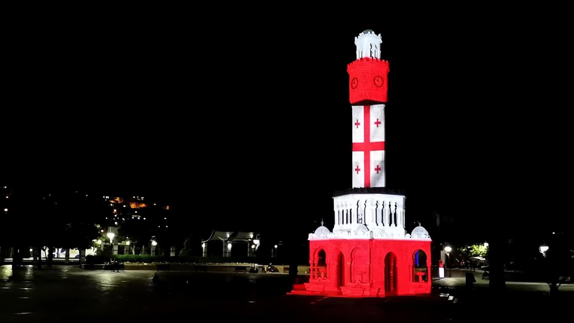 ქ.ანკარაში საქართველოს საელჩოს ორგანიზებით,პირველად,იზმირის-მთავარ სიმბოლოზე, საქართველოს ეროვნული დროშა გამოიხატა
